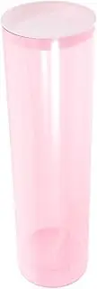Outanaya Badminton Storage Tube Tennis Balls Basket Pickleball Tube Pickleball Training Equipment Tennis Ball Bag Pickleball Pickup Tube Pickleball Machine Pickleball Bag Plastic Pink
