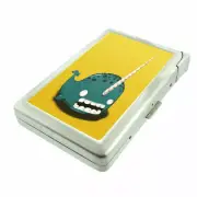 Narwhals D6 Cigarette Case with Built in Lighter Metal Wallet