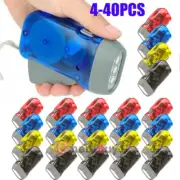 3-LEDs Flashlight Hand Pressing Camping Light Dynamo Crank Power Wind Up Torch