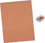 1 Set Cork Bulletin Board Strips Natural Frameless Memo Bar for Office Home Decoration Softwood Strips with Push Pins Stylish Note Display