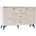 Buffet Sideboard Cabinet 3 Drawers 2 Doors Cupboard Hallway Table Urban Snow
