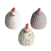 Mamas & Chicken Crochet Animal Stuffed Chicken Decorations for Girls