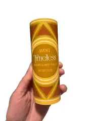 AVON Timeless Perfumed Talc Body Powder Vintage 1960’s Rare Groovy 3.5 oz Vtg