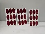 #4 French Blade Die Prism Holo Design Fishing Lure Tape 25 Pack in Red Colors