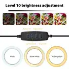 OCL100 6in Ring Light For Laptop Computer Clip Video Fill Light Conference R New