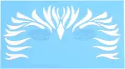 7 Patterns/Set Face Paint Stencils Reusable, Body Painting Template Facial Makeu