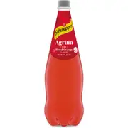 Schweppes Agrum Blood Orange Soft Drink Bottle 1.1l