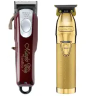 Wahl Cordless Magic Clip Clipper + BaByliss Gold Skeleton Trimmer COMBO - NEW