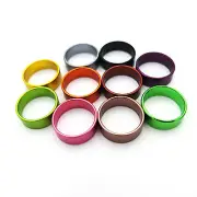 100PCS 9MM-16mm unmarked Bird Leg Rings Aluminium Closed-loop Color-Mixture