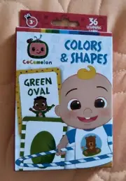 Cocomelon Colors & Shapes Learning 36 Flash cards Educational Free ship!