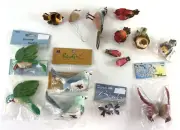 16 Bird Figures for Crafts Vintage NOB NOS Assorted Types Feathers