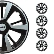 16" Wheel Covers Hubcaps fits Kia Light Blue Black Gloss
