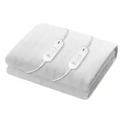 Premium Heated Electric Blanket Washable Fully Fitted Polyester Underlay Pad Double