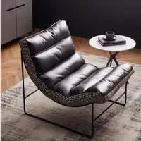 在飛比找蝦皮商城精選優惠-設計師單人沙發 輕奢現代沙發椅 簡約懶人椅 客廳休閒椅 毛毛