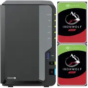 Synology DS224+ NAS 2GB RAM 12TB (2x6TB) Seagate Ironwolf Drives Assembled