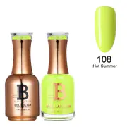 Billionaire Gel Polish UV LED & Nail Lacquer Duo 108 Hot Summer 15ml