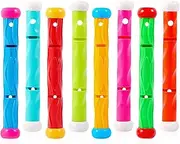 8 PCS Diving Sticks Pool Toys for Kids, Sinking Swimming Training Sticks, Underwater Pool Games for Boys & Girls Ages 4-12, Party Favors, Throwing & Diving Toys