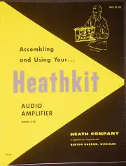 Heathkit A-9C tube amplifier manual assembly operation diagrams