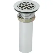 LK8 2" Drain Fitting with Type 304 Stainless Steel Body, Grid Strainer, and T...