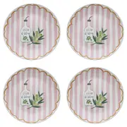 4PK Porto Cucina Porcelain Round Serving Platter Dish Plate Serveware 30cm Olive