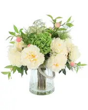 Creative Displays Spring Floral with Peonies, Hydrangeas & Peaches