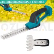 2-in-1 Cordless Hedge Trimmer Cordless Garden Pruner Edger Shears for Makita 18V