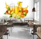3D Fruit Juice Wallpaper Wall Mural Removable Self-adhesive 173