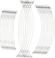 30Pcs Fishing Wire Leaders with Swivels Durable Fishing Lines for Bass Carp Trout and More Lengths Convenient for Anglers