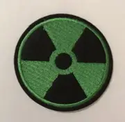 Green Nuclear Waste Embroidered Patch Hazmat Horror Zombie Apocalypse