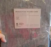 2 West Elm Belgian linen melange unlined slate 48 X 108 drapes panels New