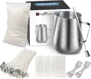 Candle Making Kit, Soy Wax DIY Candle Craft Tools Pouring Pot, Wicks
