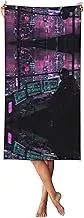 YANYU Hacker era Print Bathroom Towels Beach Towel Oversized for Adults Quick Dry Lightweight for Summer