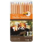 Tombow pencil color pencil Hello Nature 12color Red Panda