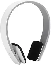 Goshyda Bluetooth Headphones, BQ618 Wireless Bluetooth 5.0 Stereo Sports Headset Built-in Microphone, Heavy Bass Audio Hands-Free Headphones (White)