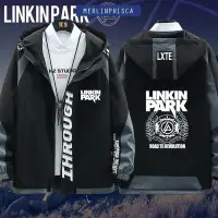 在飛比找蝦皮購物優惠-林肯公園樂隊linkin park搖滾音樂周邊外套男女夾克衣