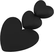 Matte Resin Heart Charms for Data Cable Case 3pcs Flatback Charm Embellishments Cute DIY Phone Charger Decor