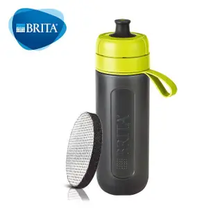 大象生活館 德國BRITA Fill&Go Active運動濾水瓶0.6L內含1濾片綠藍粉紅紫任選 隨身水壺 運動瓶