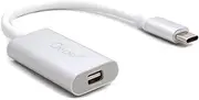 Type C to Mini DisplayPort Adapter, Supports 4K@60Hz, Aluminum - Silver