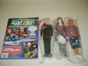 STAR TREK Next Generation Applause Figure Lot PICARD QUARK TROI & TECHNICAL BOOK