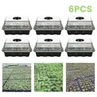 Seed Tray Plant Seed Pots Seedling Starter Greenhouse Seeding Propagator tixga