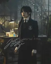 JENNA ORTEGA as WEDNESDAY ADDAMS Hand signed colo8x10 photo W COA Photo E
