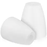 2 Pcs Lamp Shades Replacement Small Lamp Covers Opening Table Light Shades Desk Lampshades White 10X10X11.5CM