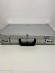 Aluminum Hard Case with Foam Insert and Combination Locks- 17-5/8 x 9-3/4 x 3