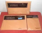 NEW~VINTAGE SHERIDAN LUXURY PERCALE SINGLE SHEET SET~FITTED, FLAT, 2 PILLOWCASES