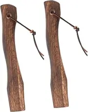 NULYLU 2pcs Wooden Ax Handle Axe Accessory Wood Handle for Axe Wooden Handle Axe Replace Handle Axe Handles Handle Replacements Wood Axe Part Axe Handle for Replacement Axe Grip