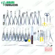 75 PCS ORAL DENTAL SURGERY EXTRACTING ELEVATORS FORCEPS INSTRUMENT KIT