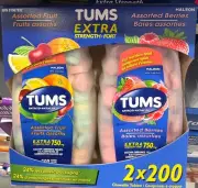 Tums Extra Strength, 2x200 chewable tabs