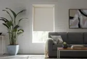 CUSTOM CUT To SIZE StyleWell Cordless Blackout Roller Shades - Cream Presale