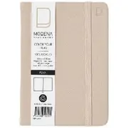 Modena A6 Recycled PU Plain Notebook Beige