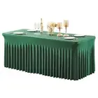 Rectangle Polyester Fiber Tablecloth Wedding Table Cloth White for Christmas Sho